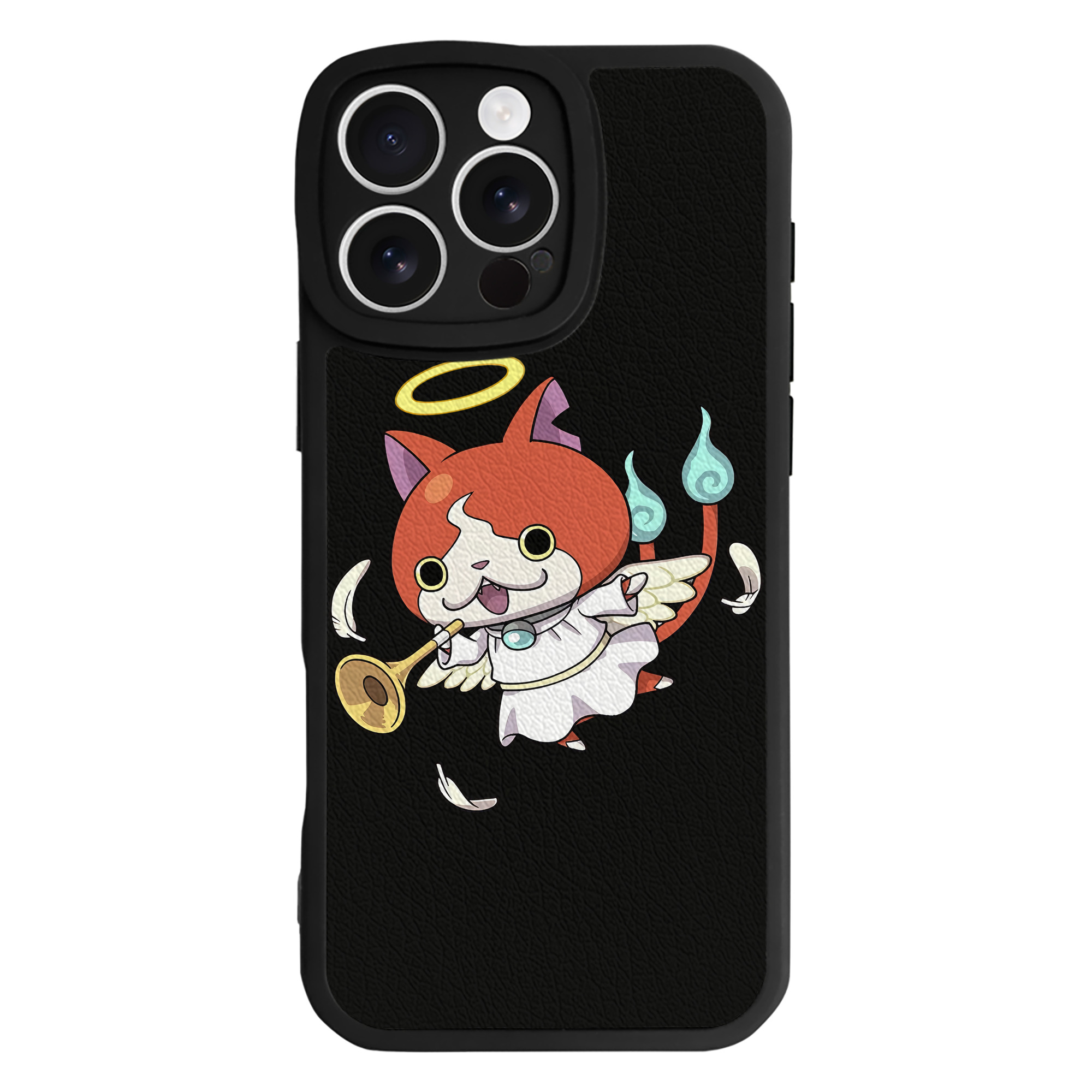 （画像用） 妖怪ウォッチ Yo-kai Watch 【iPhone 16シリーズ対応】シリコンスマホケース（レザー調） 材質：シリコン